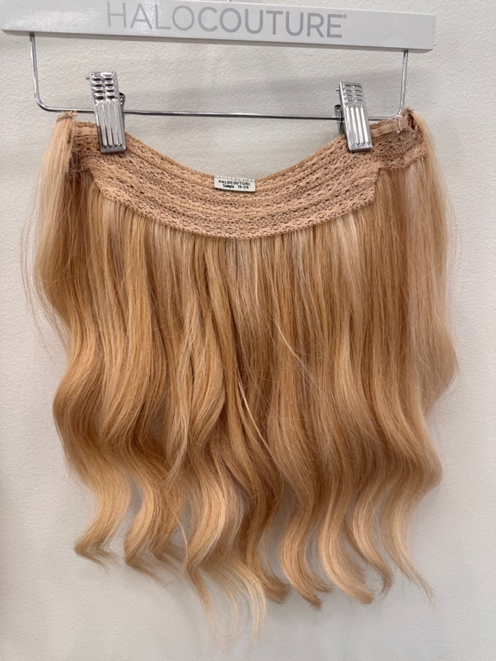 Halocouture Warm Blonde with highlights Halo Hairpiece - Picture 3 of 5
